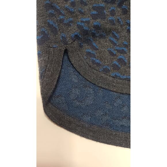 Loft sweater dress leopard wool blend women's small - Picture 4 of 6